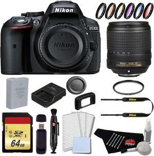 Nikon D5300 DSLR Camera with 18-140mm Lens (International Model) Complete Standard Bundle