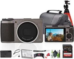 Ricoh GR III Diary Edition Compact Portable Digital Camera + 64GB Memory Card + More