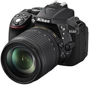 Nikon D5300 DSLR Camera with 18-105mm Lens (Black) - International Version (No Warranty)