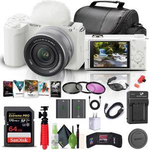 Sony Alpha ZV-E10 II Mirrorless Camera W/ 16-50mm Lens + 64GB Memory Card + Filter + More
