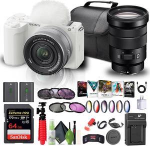 Sony Alpha ZV-E10 II Mirrorless Camera W/ 16-50mm Lens + Sony 18-105mm Lens + 64GB + More