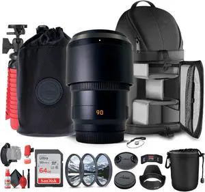 Leica APO-Summicron-SL 90mm f/2 ASPH. Lens + Sling Backpack + 64GB Memory Card + More