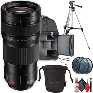 Panasonic Lumix S Pro 70-200mm f/2.8 Lens Bundle with Accessories