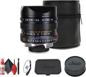 Leica APO-Summicron-M 35mm f/2 ASPH. Lens (Black) + Cleaning Kit + Lens Cap