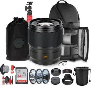 Leica Summicron-SL 35mm f/2 ASPH. Lens (L-Mount) + Sling Backpack + More