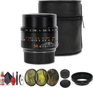 Leica Summilux-M 50mm f/1.4 ASPH. Lens + Lens Filter Kit + Cleaning Kit + More