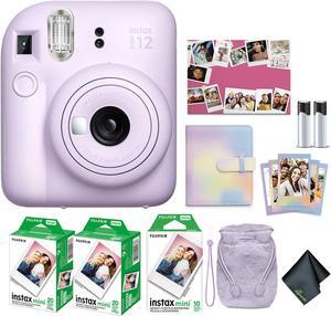 FUJIFILM INSTAX MINI 12 Instant Film Holiday Camera Bundle (Lilac Purple)