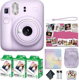 FUJIFILM INSTAX MINI 12 Instant Film Holiday Camera Bundle (Lilac Purple)