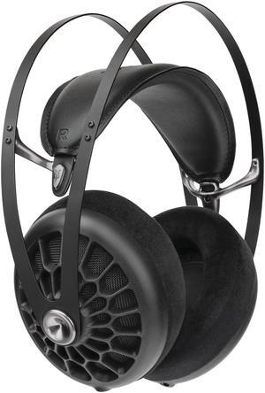 MEZE AUDIO 105 AER | Wired Over-The-Ear Lightweight Audiophile Open-Back Headphones | 50mm Dynamic Drivers | Low Impedance 42 Ohms | Cables and Carrying Pouch Included (Black)