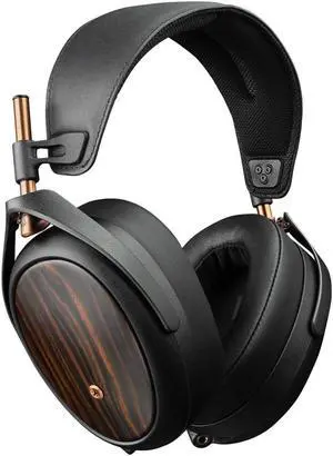 MEZE AUDIO | LIRIC 2nd Generation | Wired Over-Ear Closed-Back Planar Magnetic Headphones for Audiophiles | Macassar Ebony Wood Earcups | Detachable Magnetic Earpads | Premium Braided Cable Included