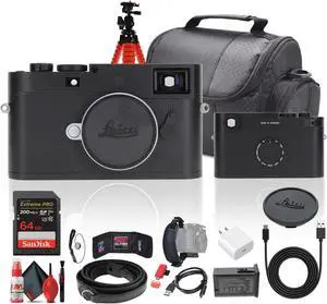 Leica M11-D Rangefinder Camera (Black) + 64GB Memory Card + Camera Bag + More