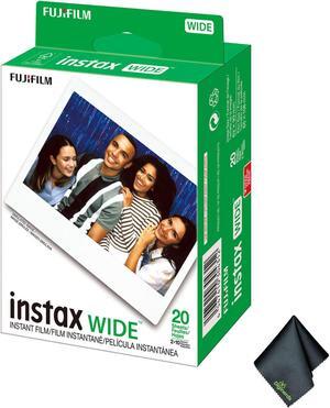 Fujifilm instax Wide Instant Film (20 Exposures) + Microfiber Cleaning Cloth