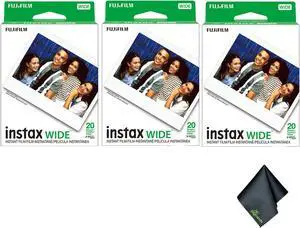 Fujifilm instax Wide Instant Film (60 Exposures) + Microfiber Cleaning Cloth