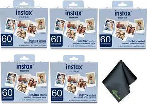 Fujifilm Instax Mini Value Pack Instant Film (300 Exposures) + Cleaning Cloth