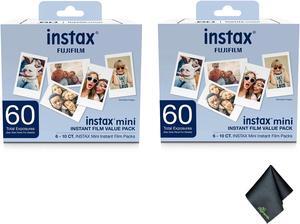 Fujifilm Instax Mini Value Pack Instant Film (120 Exposures) + Cleaning Cloth
