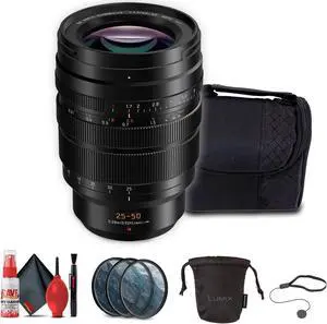 Panasonic Leica DG Cario-Summilux 25-50mm f/1.7 Lens Bundle with Accessories
