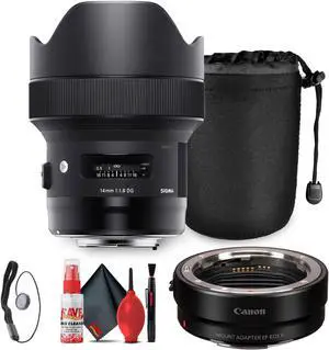 Sigma 14mm f/1.8 DG HSM Art Lens for Canon EF Bundle