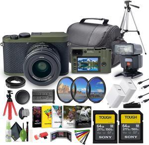 Leica Q2 Reporter Edition Digital Camera with leica flash memory card camera case & more