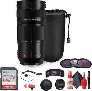 Panasonic Lumix S PRO 70-200mm f/4 O.I.S. Lens Bundle