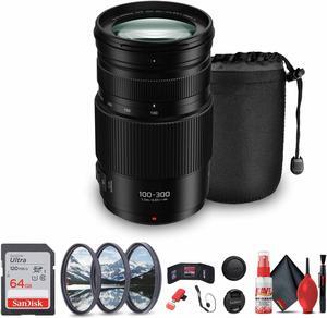 Panasonic Lumix G Vario 100-300mm f/4-5.6 II POWER O.I.S. Lens Bundle