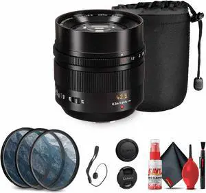 Panasonic Leica DG Nocticron 42.5mm f/1.2 Lens Bundle