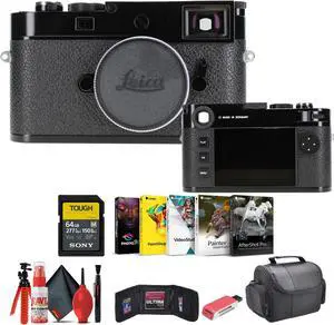 Leica M11 Rangefinder Camera (Glossy Black) + 64GB Memory Card + Corel Photo Software + More