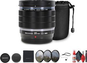 Olympus OM SYSTEM M.Zuiko Digital ED 20mm f/1.4 PRO Lens Bundle