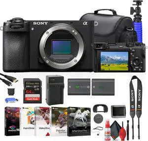 Sony a6700 Mirrorless Camera + 64GB Card + NP-FZ100 Battery + Card Reader + More