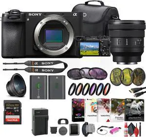Sony a6700 Mirrorless Camera + Sony FE PZ 16-35mm Lens + Filter Kit + More