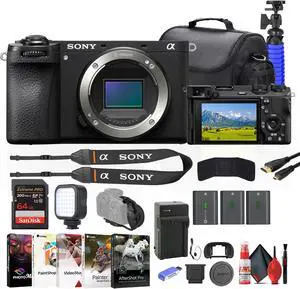 Sony a6700 Mirrorless Camera + 64GB Card + 2 x NP-FZ100 Battery + More