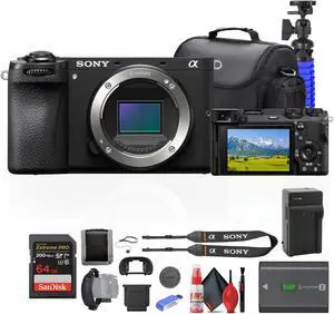 Sony a6700 Mirrorless Camera + 64GB Card + Card Reader + Case + More