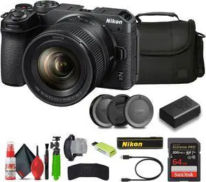 Nikon Z30 Lightweight Mirrorless Camera with 12-28mm Zoom Lens (1781) Bundle