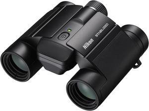 Nikon 12x25 S Dual-Hinge Design Stabilized Binoculars with Multilayer Lens Coatings, Stabilization Technology, and Adjustable Eyecups (Black)