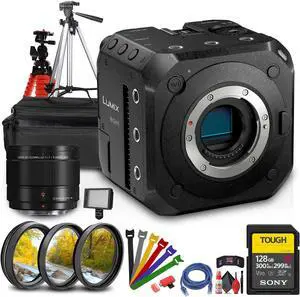 Panasonic Lumix BGH1 4K Box Cinema Camera + Panasonic 9mm f/1.7 Lens + More