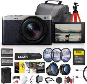 Panasonic Lumix S9 Mirrorless Camera with 18-40mm f/4.5-6.3 Lens (Silver) + More
