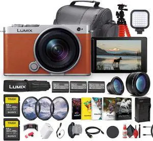 Panasonic Lumix S9 Mirrorless Camera with 18-40mm f/4.5-6.3 Lens (Orange) + More