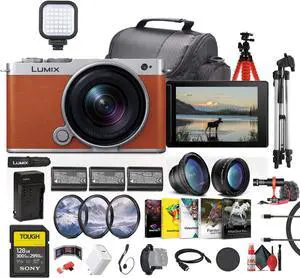 Panasonic Lumix S9 Mirrorless Camera with 18-40mm f/4.5-6.3 Lens (Orange) + More