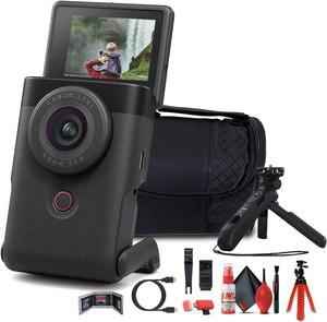 Canon PowerShot V10 Content Creator Compact Vlogging Camera (Black) + More