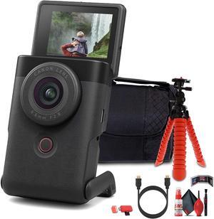 Canon PowerShot V10 Content Creator Compact Vlogging Camera (Black) + More