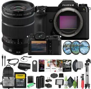 Fujifilm GFX100S II Mirrorless Medium Format Camera + GF 20-35mm f/4 R WR Lens