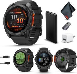 fenix 8  51 mm, AMOLED, Slate Gray with Black Silicone Band
