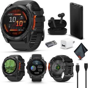fenix 8  51 mm, AMOLED, Slate Gray with Black Silicone Band
