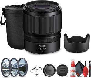 Nikon NIKKOR Z 50mm f/1.4 Mirrorless Camera Lens (Nikon Z) + Lens Filter Kit + More