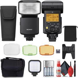 Sony HVL-F60RM2 Wireless Radio Flash + AA Rechargeable Batteries + Cleaning Kit + More