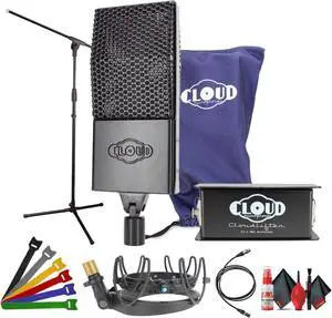 Cloud 44 Midnight Passive Ribbon Microphone + Cloudlifter for Professional Voice/Music Recording