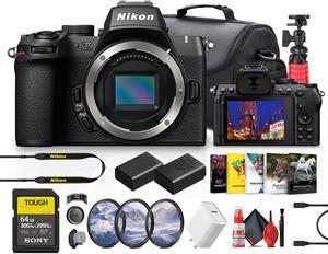 Nikon Z50 II Compact LightWeight Mirrorless Digital Camera + 64GB Memory Card + More
