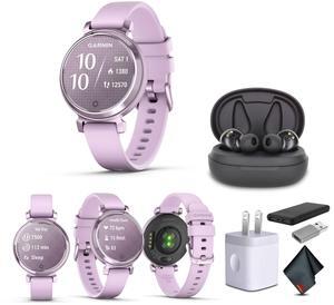 Garmin Lily 2, Small and Stylish Smartwatch Metallic Lilac Bundle for Women