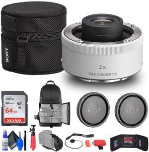 Sony FE 2.0x Teleconverter (SEL20TC) + 64GB Memory Card + More Bundle