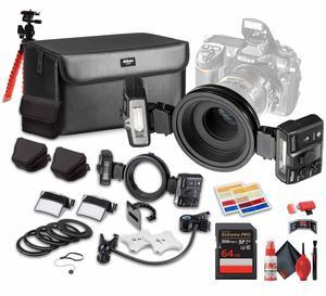 Nikon R1 Wireless Close-Up Speedlight System + 64GB Memory Card + Flexible Tripod - Bundle