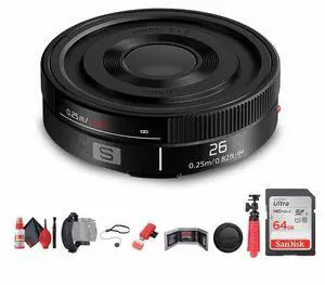 Panasonic Lumix S 26mm f/8 Full Frame Lens (L-Mount) + Sling Backpack - Bundle